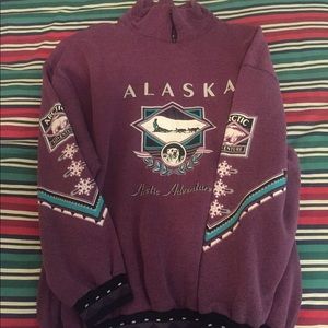 CRAZY VINTAGE ALASKA ARCTIC ADVENTURE  SWEATER